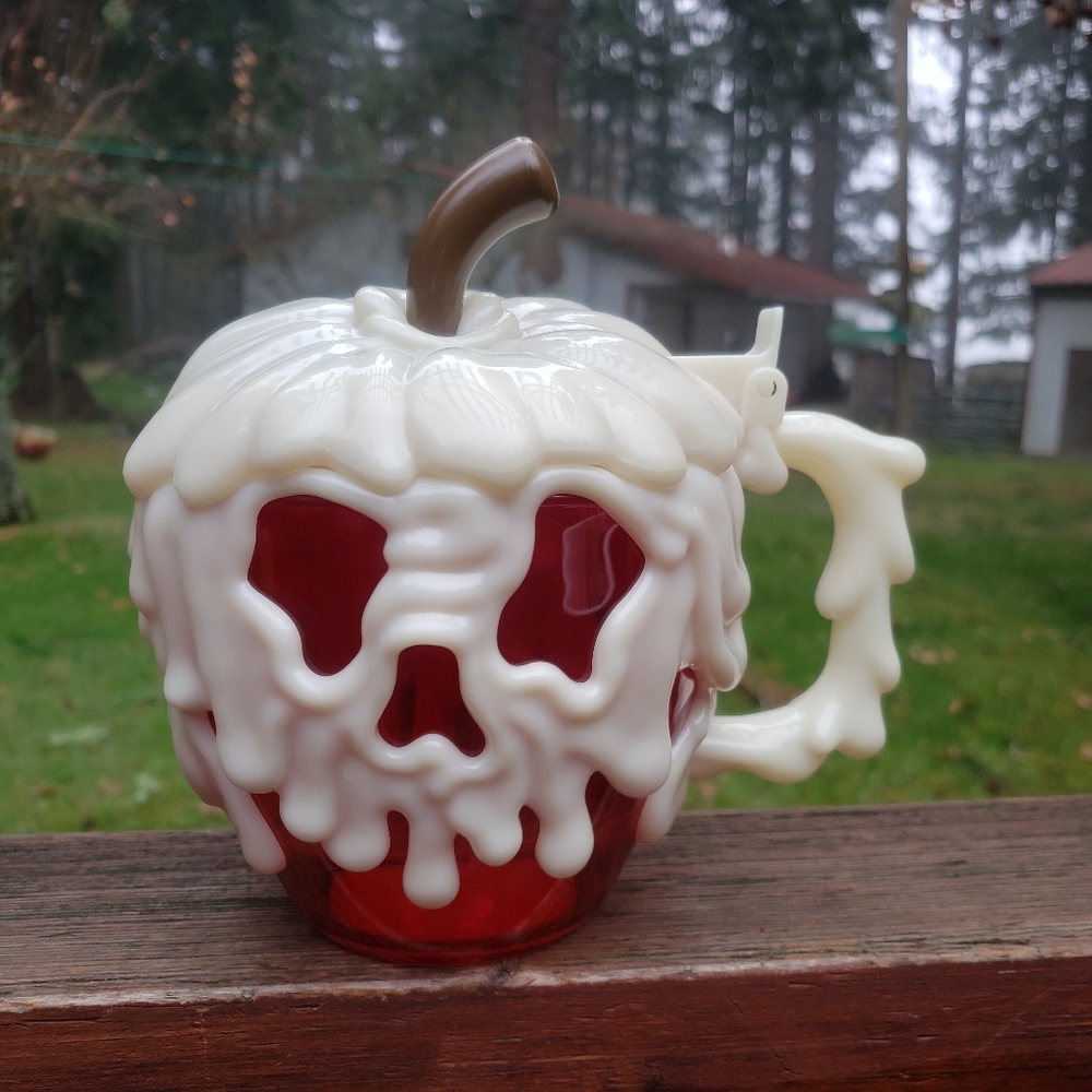 Disney Parks Poison Apple Stein Mug - Red and Glows In The Dark